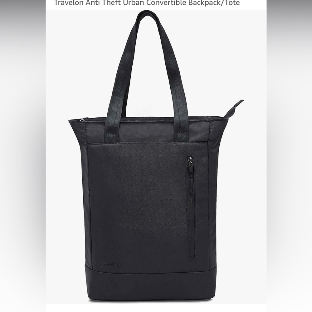 Travelon Anti Theft Urban Convertible Backpack/Tote - NWT, black